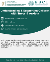 NEPS ESCI: Understanding & Supporting Children with Stress & Anxiety (REPEAT)