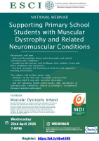 ESCI Muscular Dystrophy Ireland: Supporting Primary School Students with Muscular Dystrophy and Related Neuromuscular Conditions