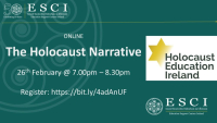 ESCI/HET Webinar - Holocaust Narrative (REPEAT)